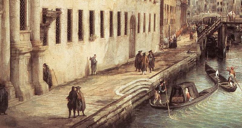Canaletto Rio dei Mendicanti (detail) s oil painting picture