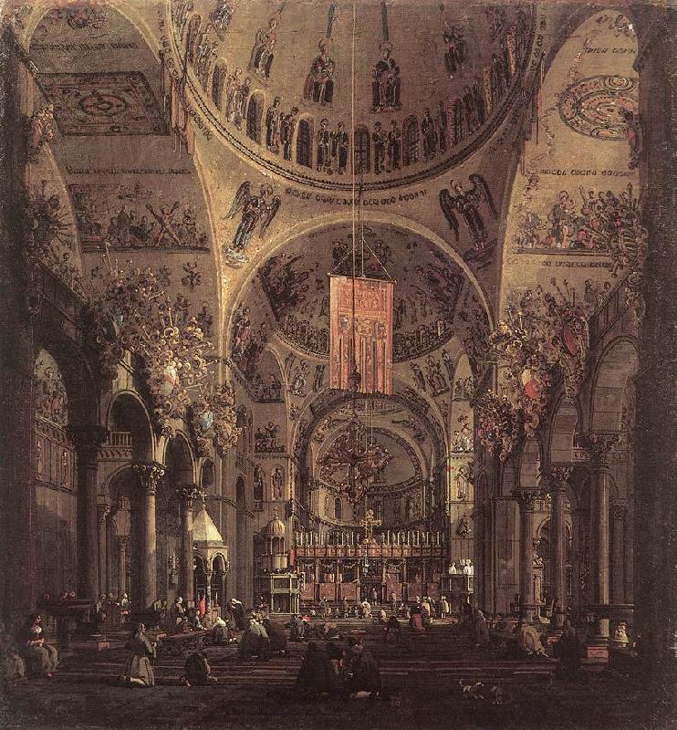 Canaletto San Marco: the Interior f France oil painting art