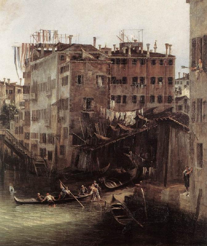 Canaletto The Rio dei Mendicanti (detail) France oil painting art