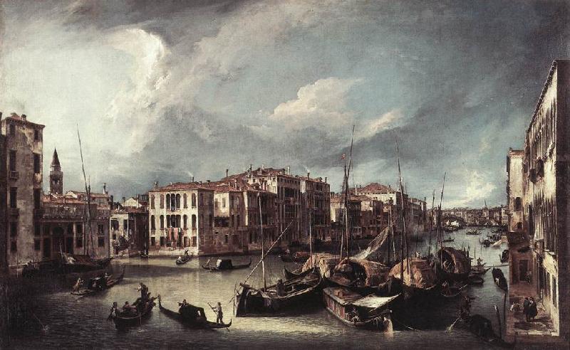 Canaletto The Grand Canal with the Rialto Bridge in the Background fd France oil painting art