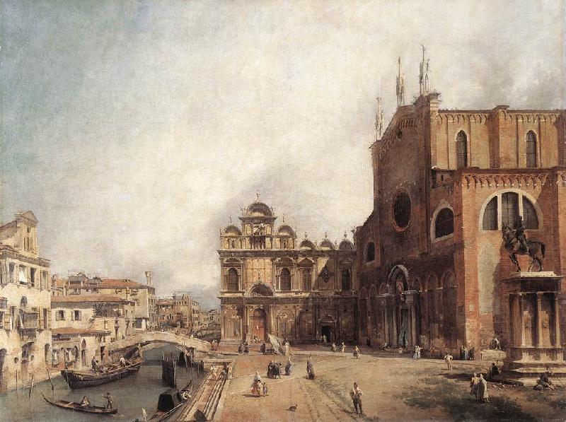 Canaletto Santi Giovanni e Paolo and the Scuola di San Marco fdg oil painting picture