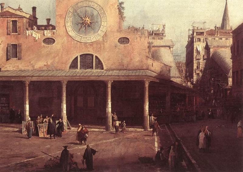 Canaletto San Giacomo di Rialto (detail) kkj France oil painting art