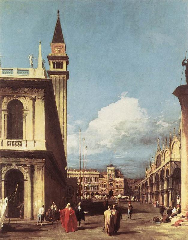 Canaletto The Piazzetta, Looking toward the Clock Tower df France oil painting art