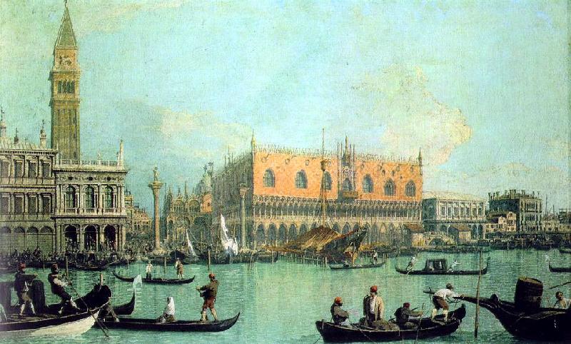 Canaletto Veduta del Palazzo Ducale oil painting image