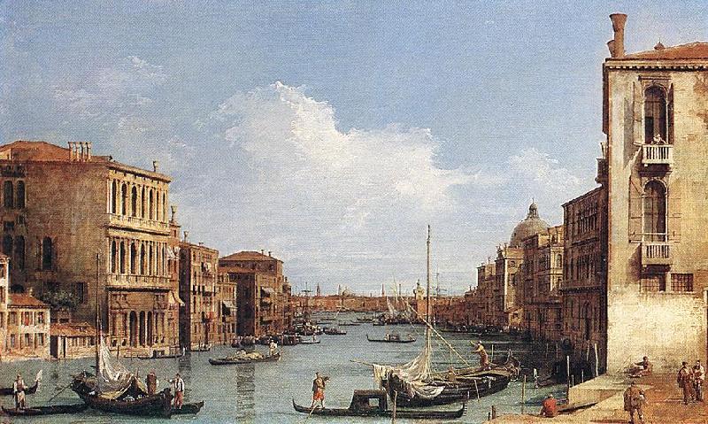 Canaletto The Grand Canal from Campo S. Vio towards the Bacino fdg oil painting image