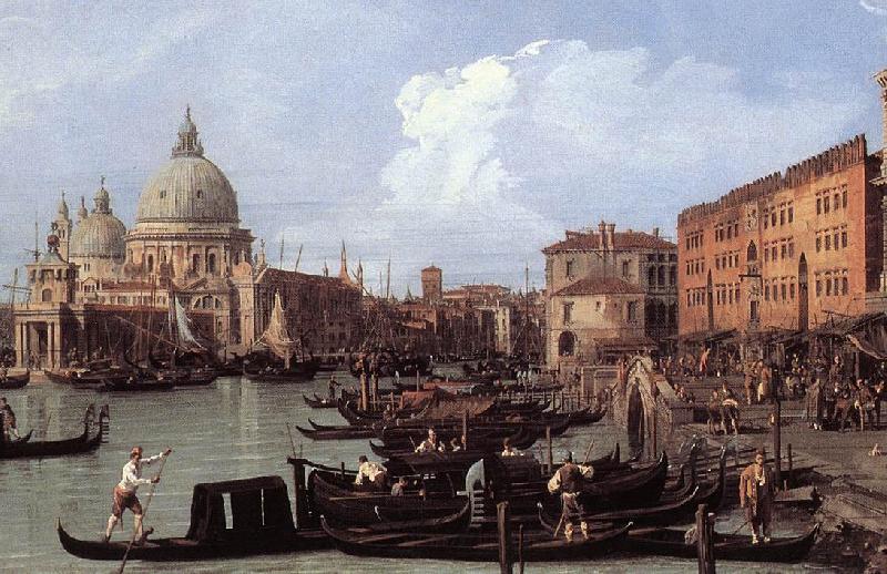 Canaletto The Molo: Looking West (detail) dg oil painting image