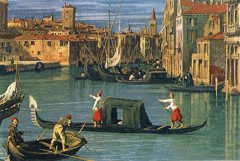 Canaletto The Grand Canal and the Church of the Salute (detail) ffg France oil painting art