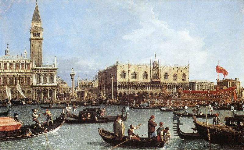 Canaletto Return of the Bucentoro to the Molo on Ascension Day d France oil painting art