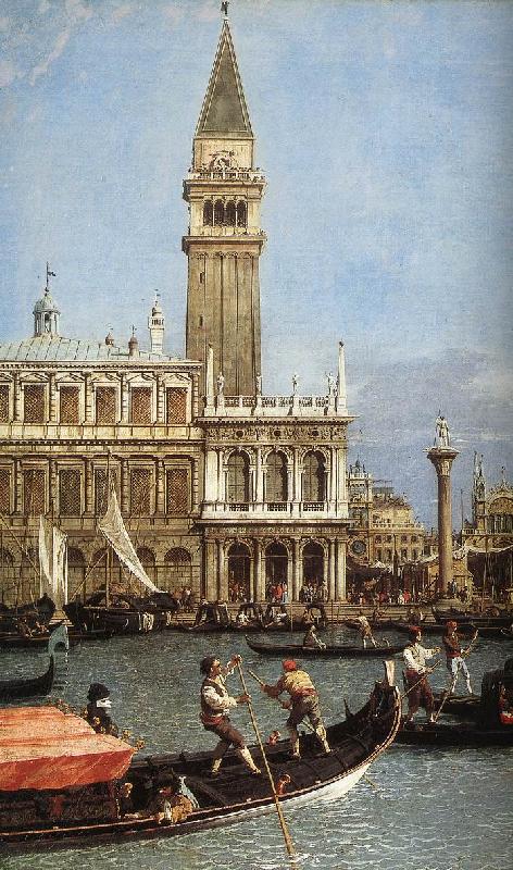 Canaletto Return of the Bucentoro to the Molo on Ascension Day (detail)  fd France oil painting art