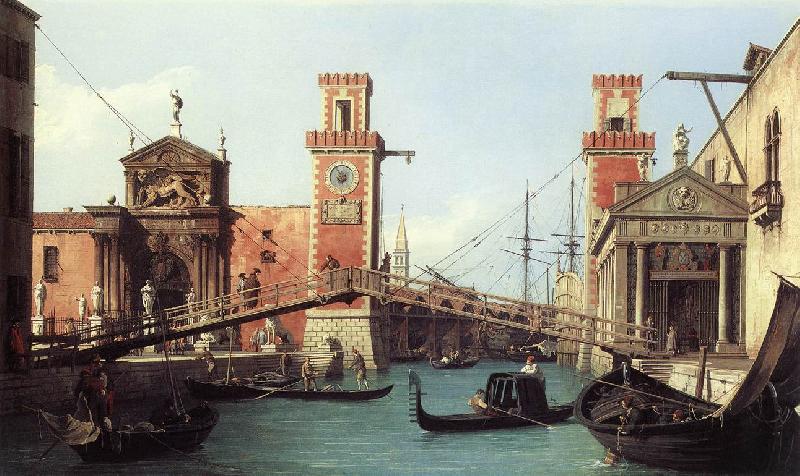 Canaletto View of the Entrance to the Arsenal df France oil painting art