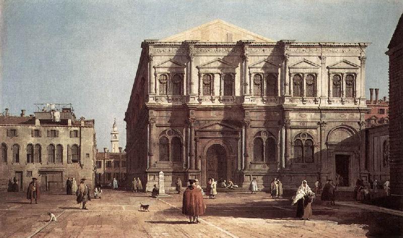 Canaletto Campo San Rocco bvh oil painting picture