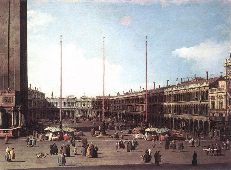 Canaletto Piazza San Marco, Looking toward San Geminiano df France oil painting art