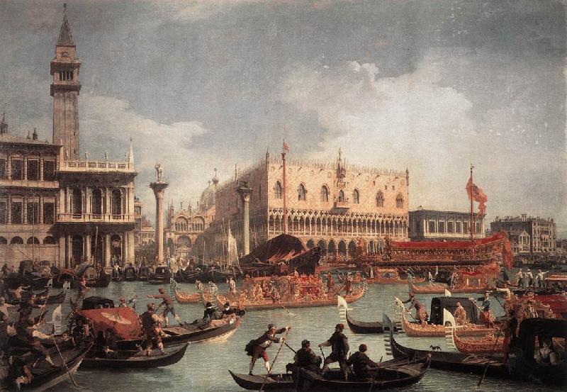 Canaletto The Bucintore Returning to the Molo on Ascension Day France oil painting art