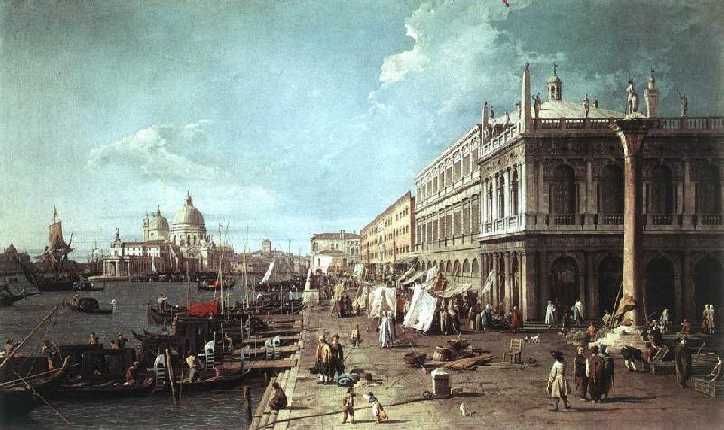 Canaletto The Molo with the Library and the Entrance to the Grand Canal f oil painting image