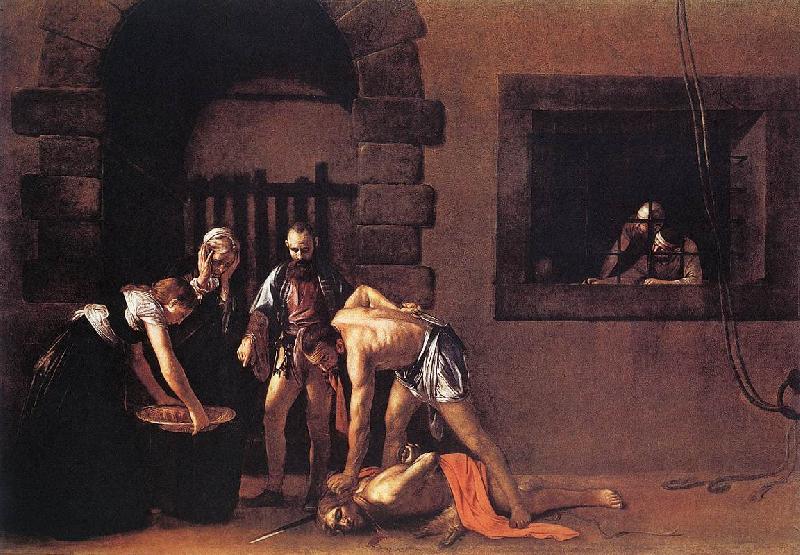 Caravaggio Beheading of Saint John the Baptist fg oil painting image