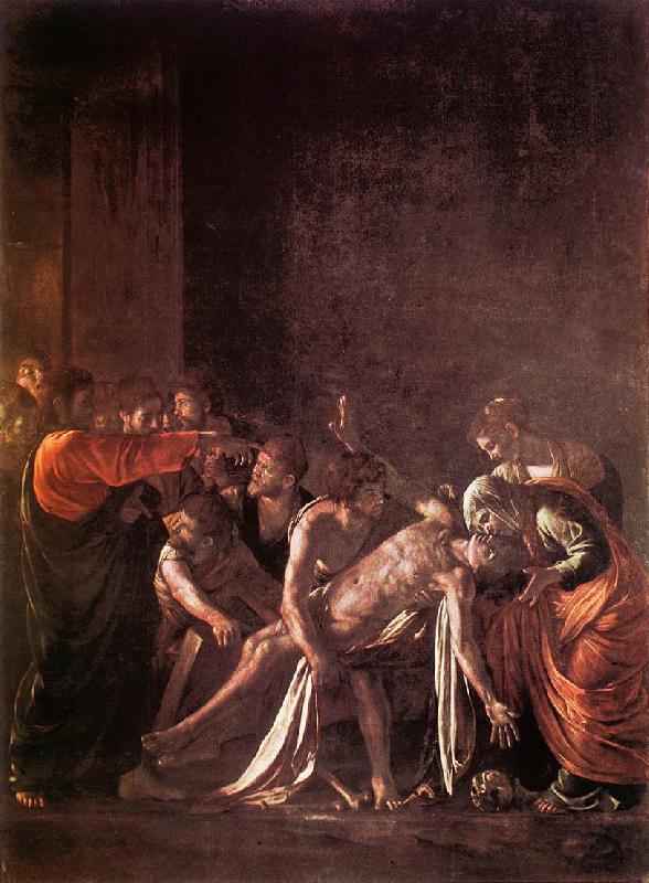 Caravaggio The Raising of Lazarus fg France oil painting art