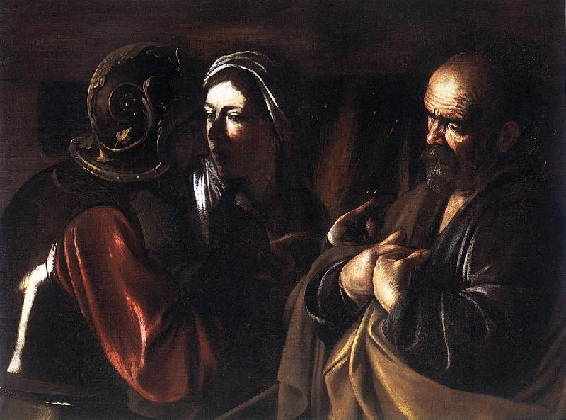 Caravaggio The Denial of St Peter dfg France oil painting art