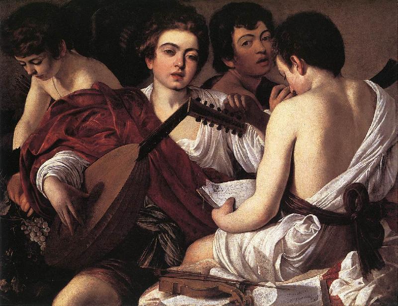 Caravaggio The Musicians f France oil painting art