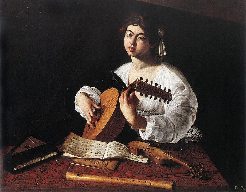 Caravaggio The Lute Player f France oil painting art