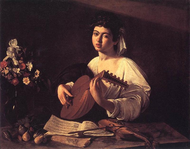Caravaggio Lute Player f France oil painting art
