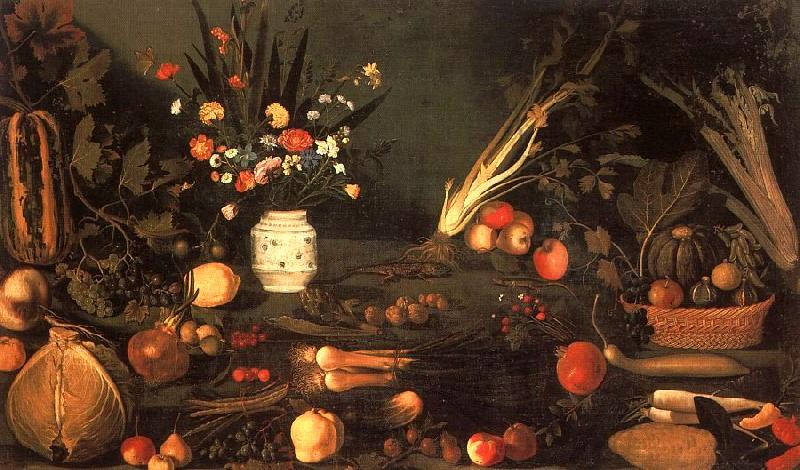 Caravaggio Still Life with Flowers Fruit France oil painting art