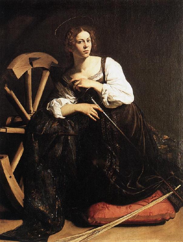Caravaggio St Catherine of Alexandria fdf France oil painting art