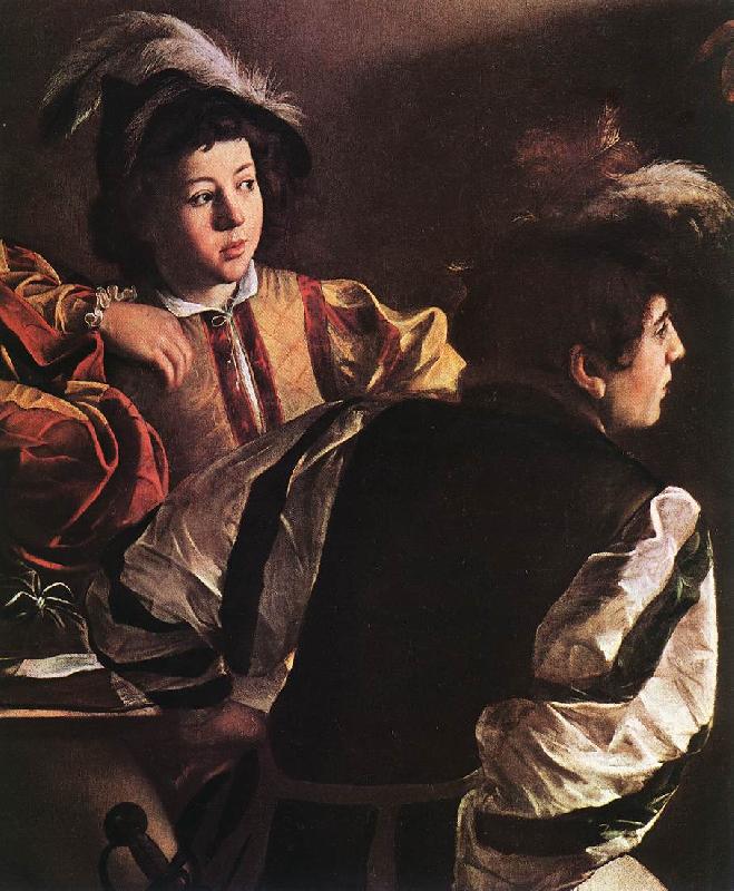 Caravaggio The Calling of Saint Matthew (detail) urt France oil painting art