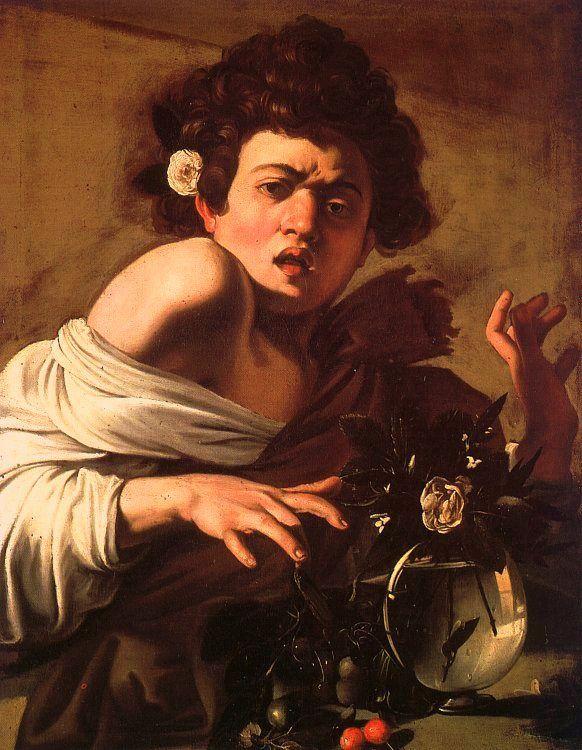 Caravaggio Youth Bitten by a Green Lizard oil painting image