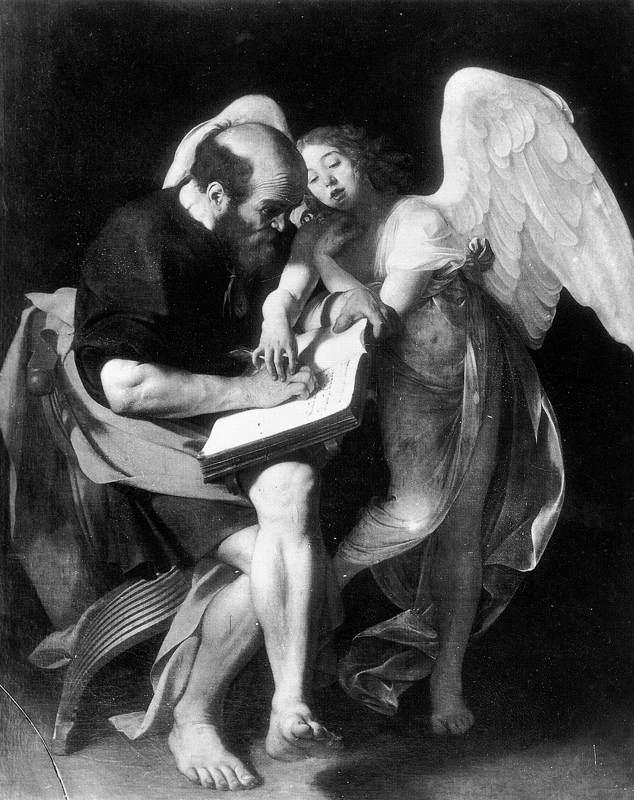 Caravaggio St Matthew and the Angel f France oil painting art