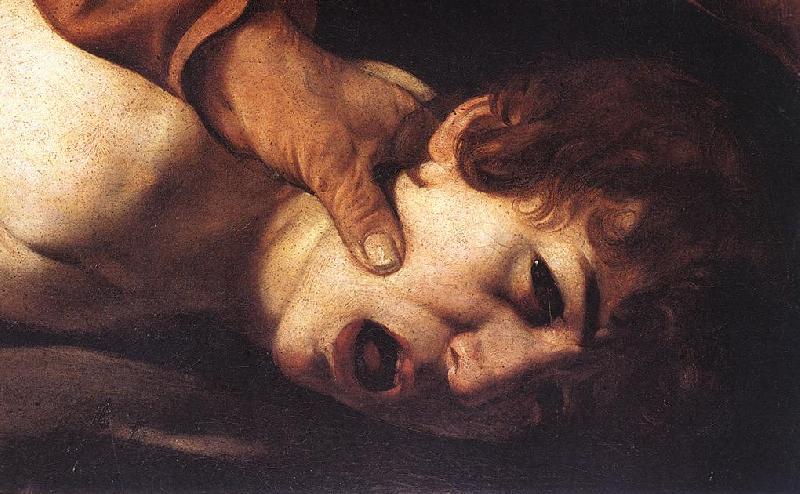 Caravaggio The Sacrifice of Isaac (detail) dsf France oil painting art