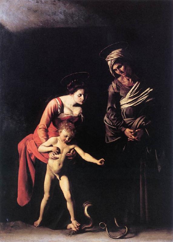 Caravaggio Madonna with the Serpent df oil painting picture