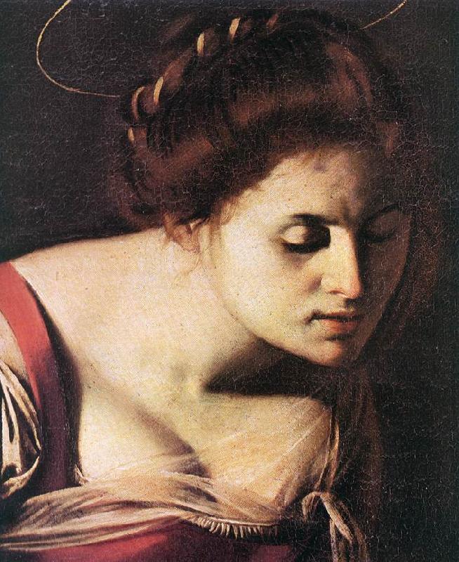 Caravaggio Madonna Palafrenieri (detail) f oil painting image