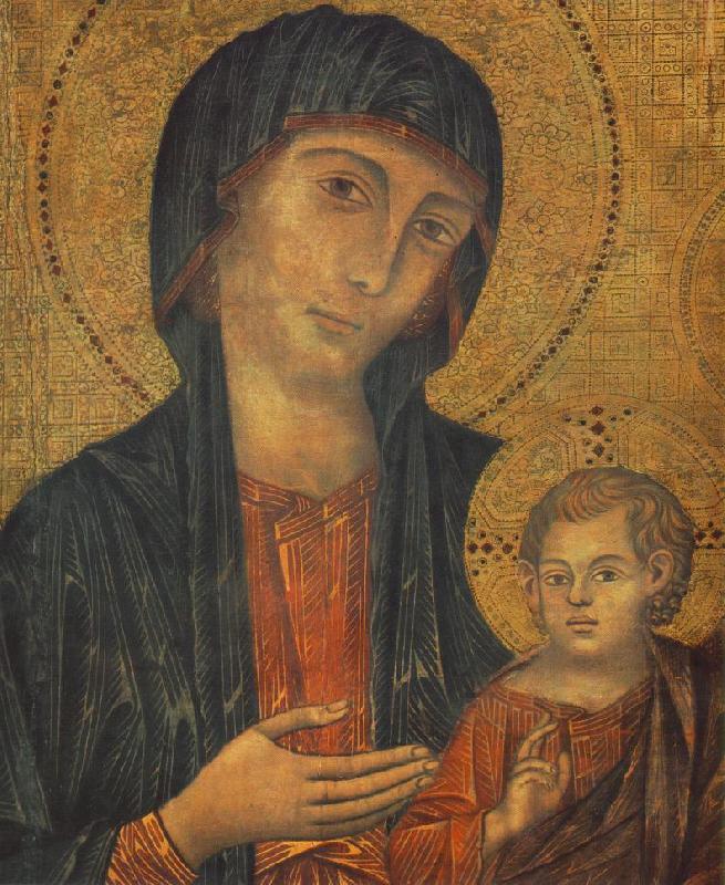 Cimabue The Madonna in Majesty (detail) fgjg oil painting picture