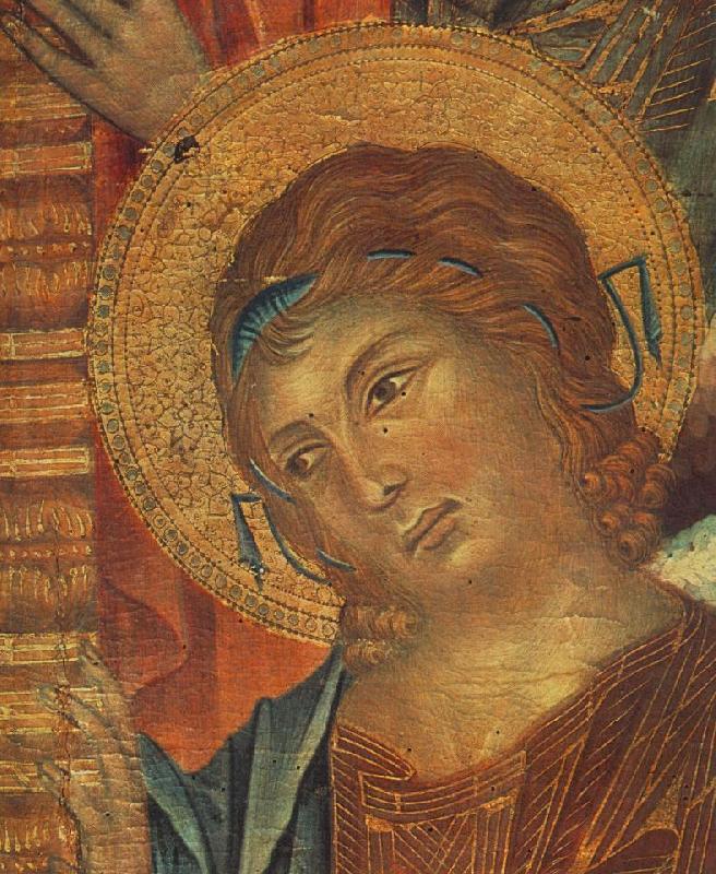 Cimabue The Madonna in Majesty (detail) dfg oil painting picture