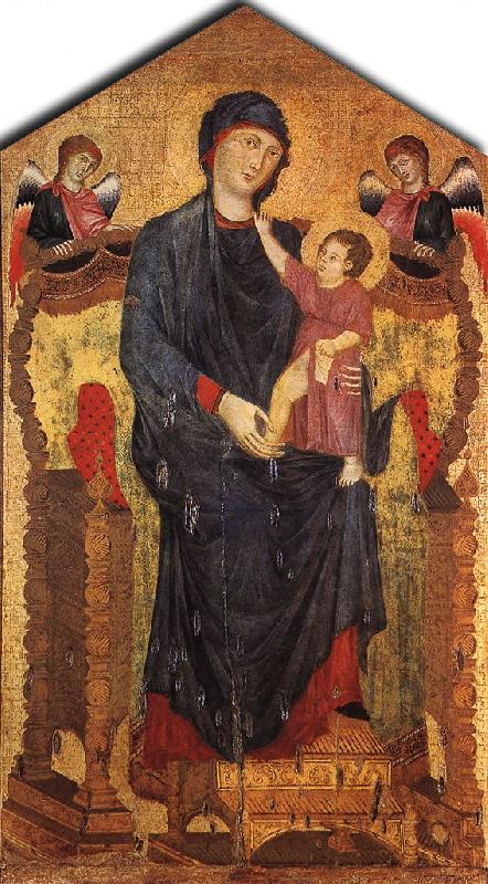 Cimabue Madonna Enthroned with the Child and Two Angels dfg oil painting picture