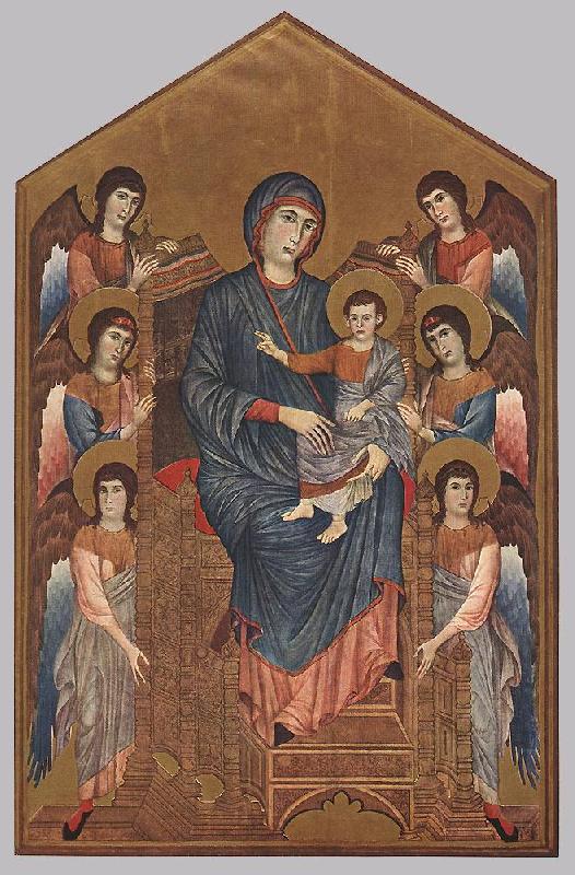 Cimabue Virgin Enthroned with Angels dfg oil painting picture