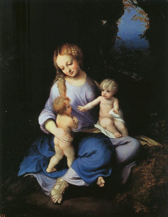 Correggio Madonna and Child with the Young Saint John oil painting image