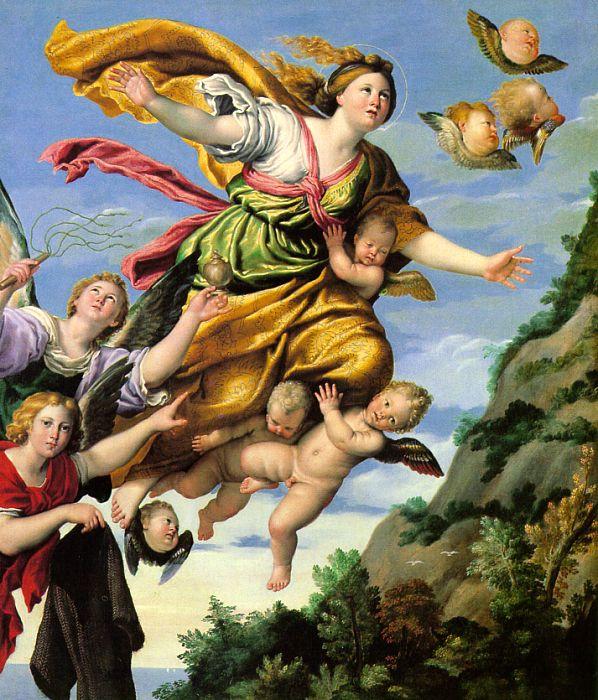 Domenichino The Assumption of Mary Magdalene into Heaven France oil painting art