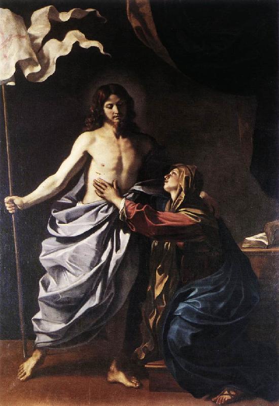 GUERCINO The Resurrected Christ Appears to the Virgin hf oil painting image