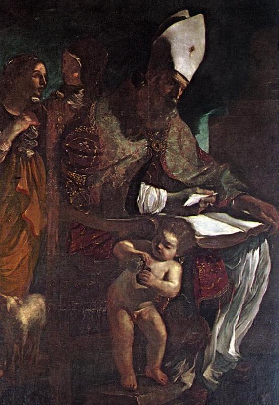 GUERCINO St Augustine sdg France oil painting art