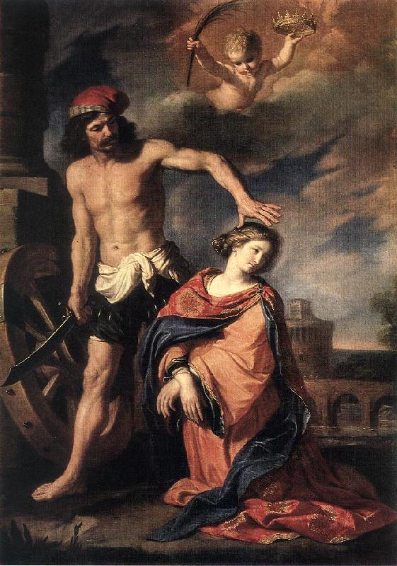 GUERCINO Martyrdom of St Catherine sdg France oil painting art