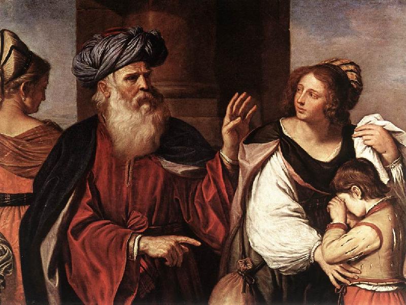 GUERCINO Abraham Casting Out Hagar and Ishmael sg oil painting picture