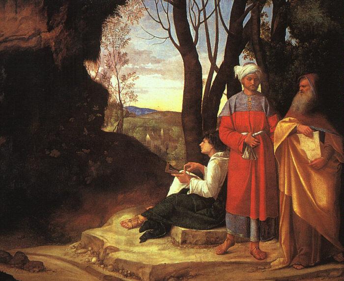 Giorgione The Three Philosophers dh France oil painting art