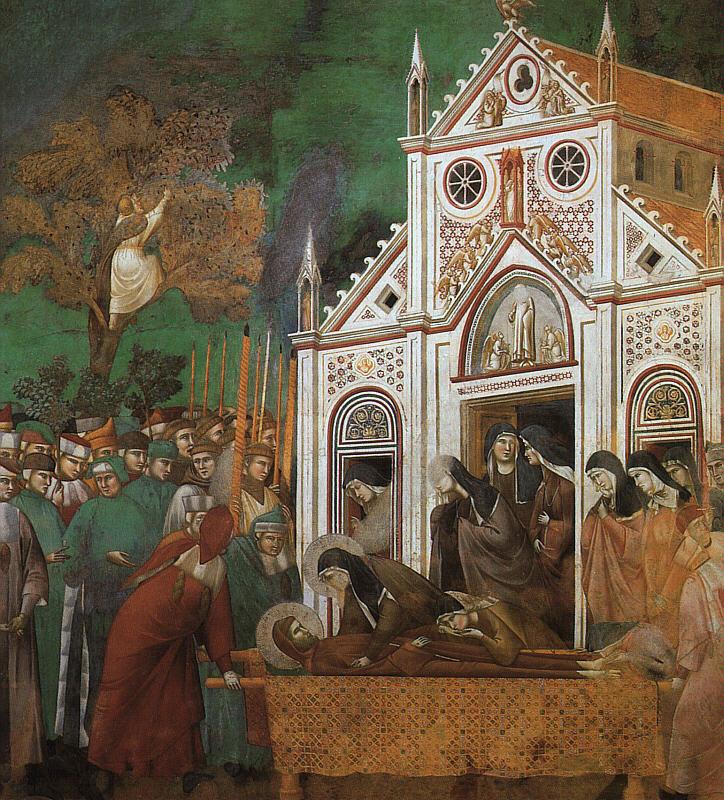 Giotto St.Francis Mourned by St.Clare oil painting image
