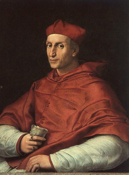 Raphael Portrait of Cardinal Bibbiena oil painting image