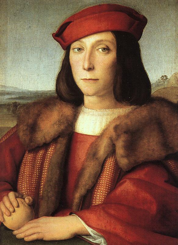 Raphael Portrait of a Man with an Apple France oil painting art