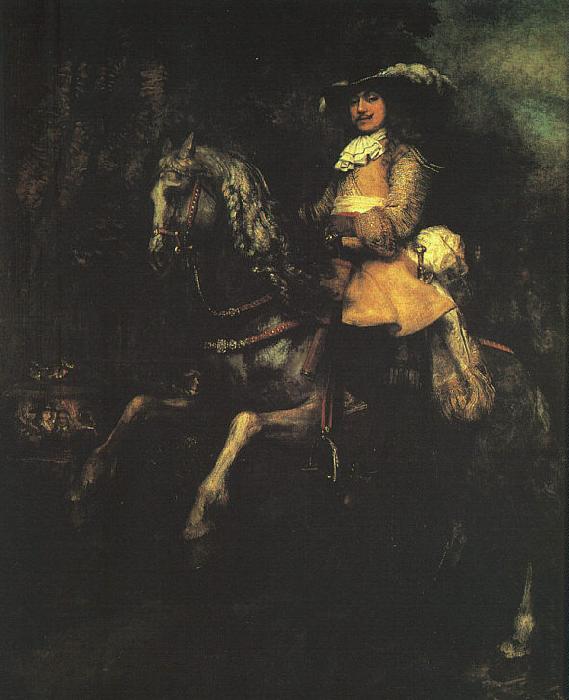 Rembrandt Frederick Rihel on Horseback France oil painting art