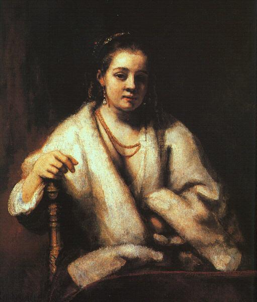 Rembrandt Portrait of Hendrickje Stoffels France oil painting art