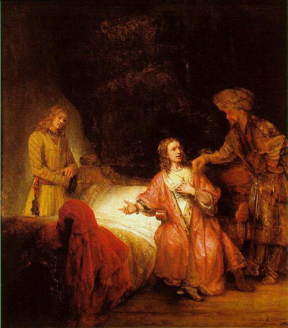 Rembrandt Joseph Accused by Potiphar's Wife France oil painting art