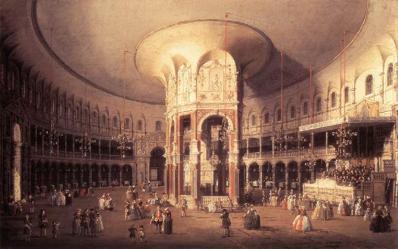 Canaletto London: Ranelagh, Interior of the Rotunda vf France oil painting art
